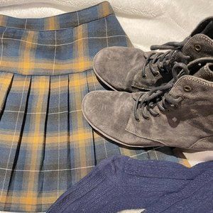 Fly London "Woke" Lace-Up Bootie in Diesel Oil Grey (EU 42, US 11)